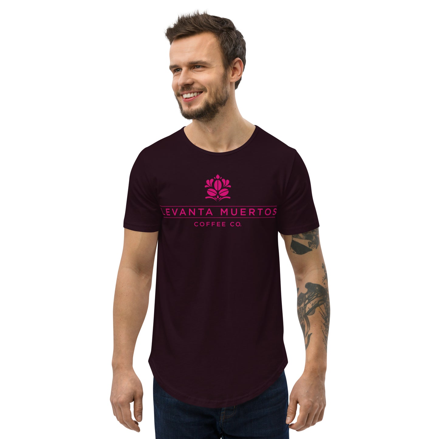 Levanta Muertos Coffee Co. Men's Curved Hem T-Shirt